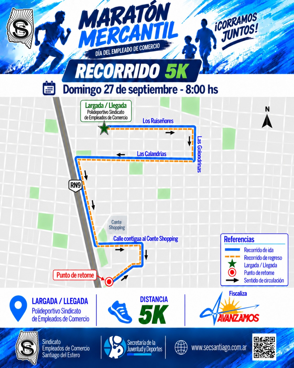 Recorrido 5 km